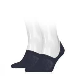 Calvin Klein Heren Footies High Cut 2-Pack Dark Navy