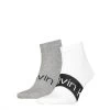 Calvin Klein Heren Sneakersokken Logo 2-Pack Wit