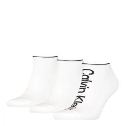 Calvin Klein Heren Sneakersokken Athleisure 3-Pack Wit