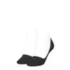 Calvin Klein Dames Footies Low Cut 2-Pack Zwart