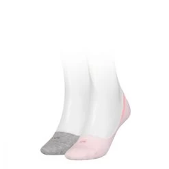 Calvin Klein Dames Footies Low Cut 2-Pack Roze
