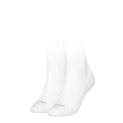 Calvin Klein Dames Footies Mid Cut 2-Pack Wit