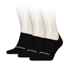 HEAD Unisex Footies High Cut 3-Pack Zwart