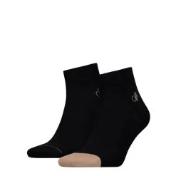 Scotch & Soda Scotch &amp; Soda Heren Quartersokken Dip Toe 2-Pack Zwart