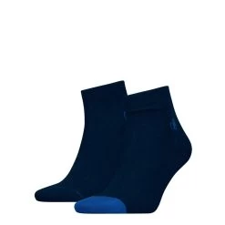 Scotch & Soda Scotch &amp; Soda Heren Quartersokken Dip Toe 2-Pack Navy