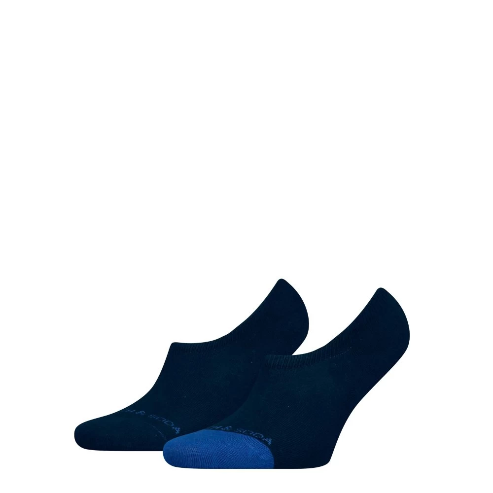 Scotch & Soda Scotch & Soda Heren Footies High Cut Dip Toe 2-Pack Navy 1 Scotch & Soda Scotch & Soda Heren Footies High Cut Dip Toe 2-Pack Navy