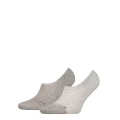 Scotch & Soda Scotch &amp; Soda Heren Footies High Cut Dip Toe 2-Pack Grijs