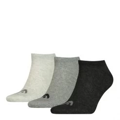 HEAD Sneakersokken Unisex 3-Pack Grey Combo
