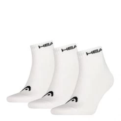 HEAD Quartersokken Unisex 3-Pack Wit
