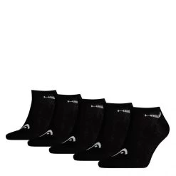 HEAD Sneakersokken Unisex 5-Pack Zwart