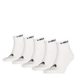 HEAD Quartersokken Unisex 5-Pack Wit