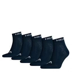 HEAD Quartersokken Unisex 5-Pack Navy