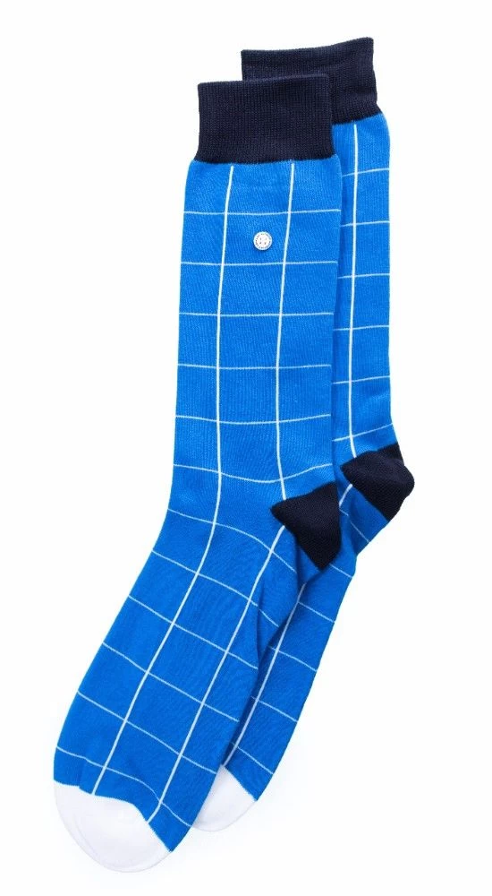 Alfredo Gonzales Sokken Blocks Blue 1 Alfredo Gonzales Sokken Blocks Blue