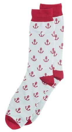 Alfredo Gonzales Sokken Anchor Man Light Grey Sokken