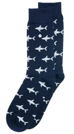 Alfredo Gonzales Sokken Shark Attack Donkerblauw