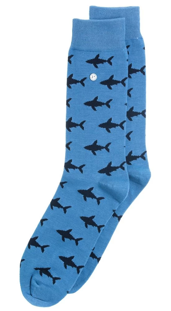 Alfredo Gonzales Sokken Shark Attack Blauw 1 Alfredo Gonzales Sokken Shark Attack Blauw