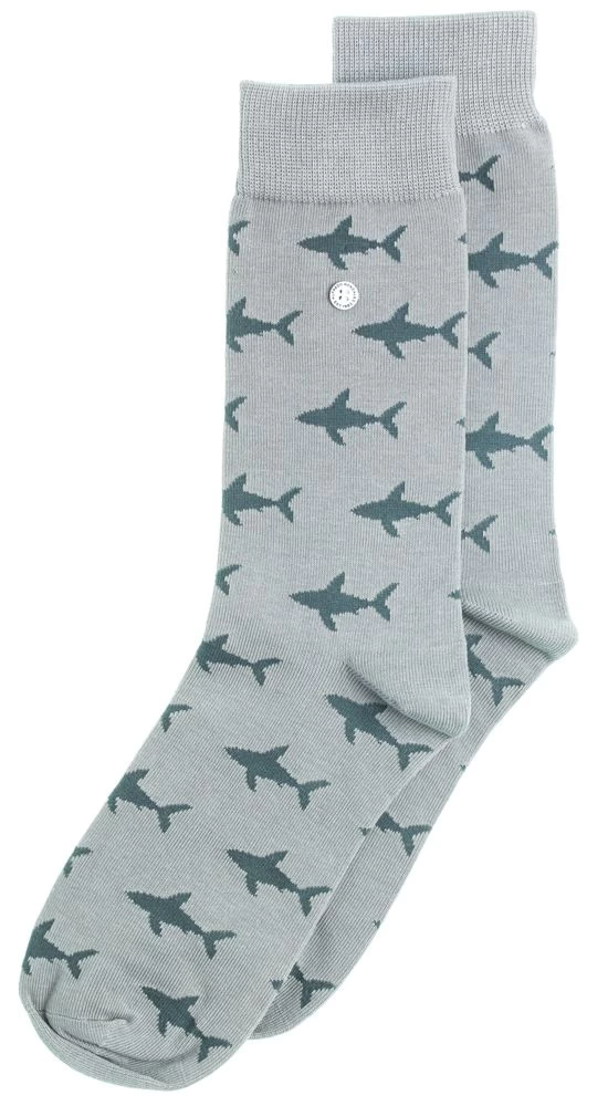 Alfredo Gonzales Sokken Shark Attack Grijs 1 Alfredo Gonzales Sokken Shark Attack Grijs