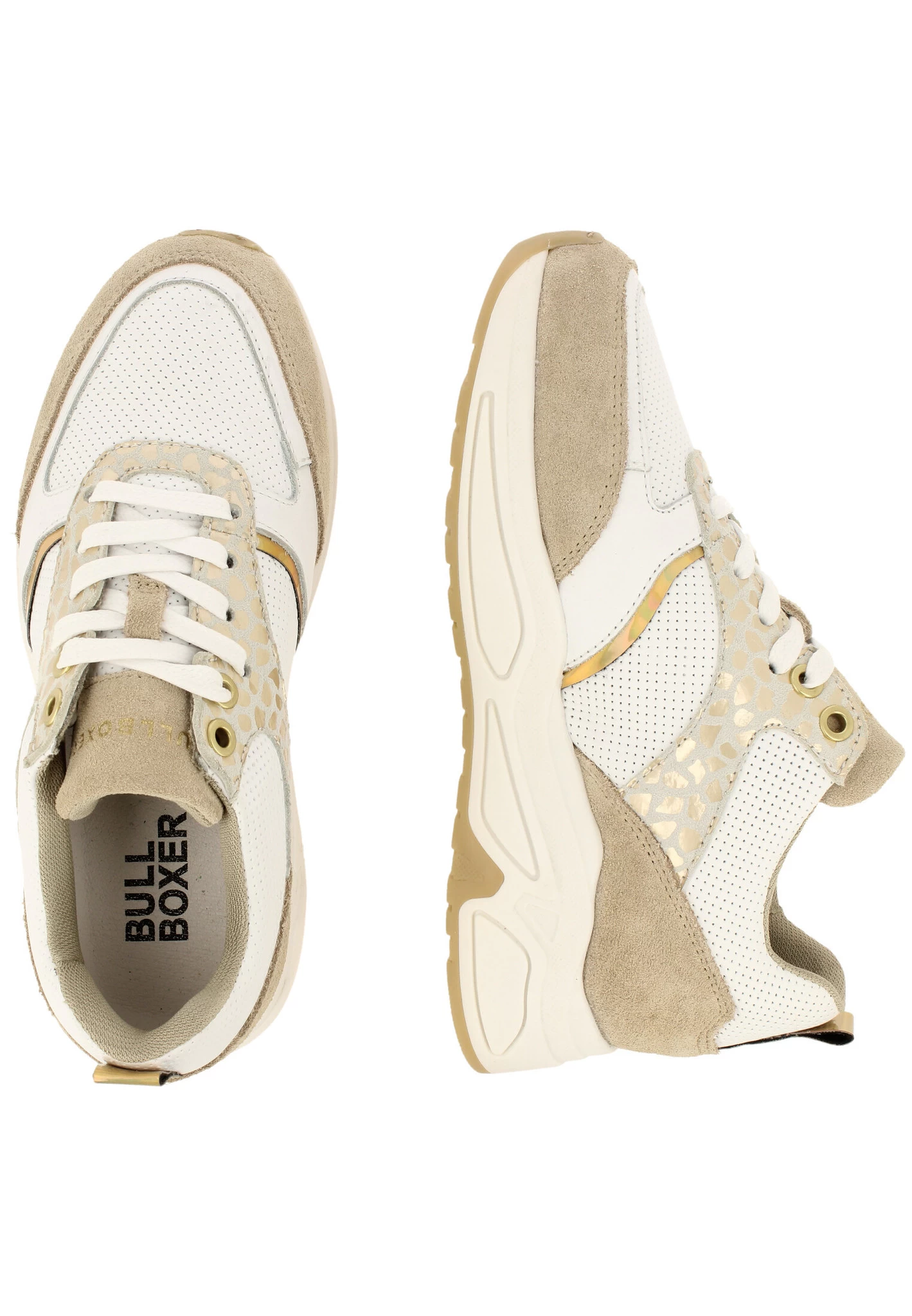 Bullboxer Sneaker Beige AWJ000E5L_ALMDKB 2 Bullboxer Sneaker Beige AWJ000E5L_ALMDKB - Afbeelding 2