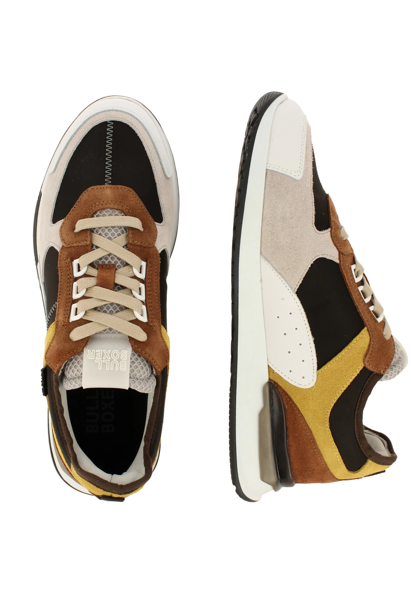 Bullboxer Sneaker Cognac 036P21355ADKBRSU 2 Bullboxer Sneaker Cognac 036P21355ADKBRSU - Afbeelding 2