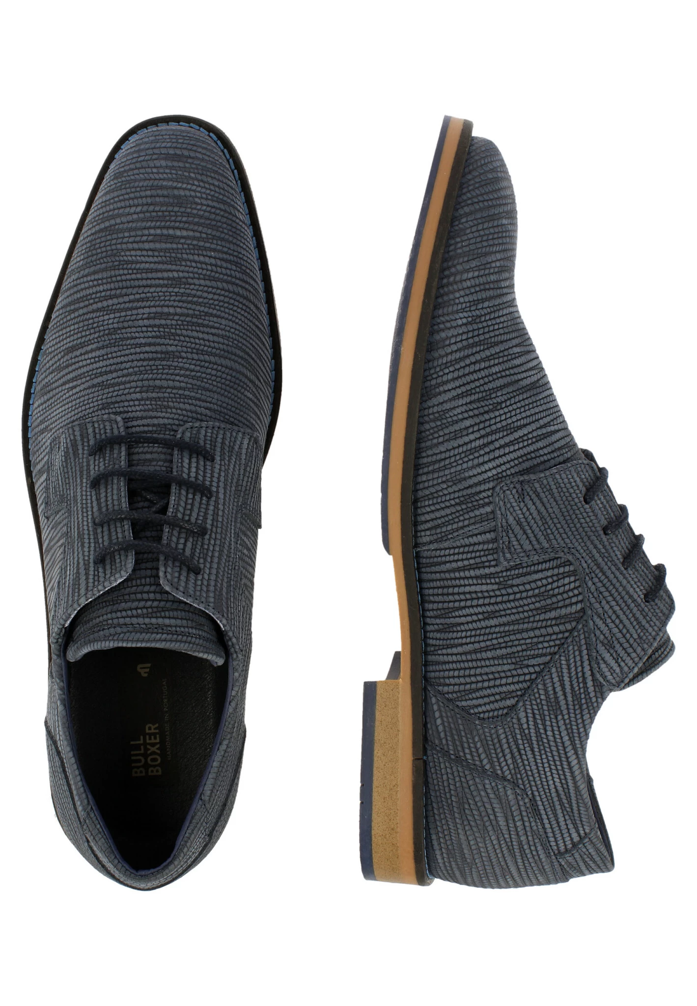 Bullboxer Veterschoen Blauw 663K21008AP722SU 2 Bullboxer Veterschoen Blauw 663K21008AP722SU - Afbeelding 2