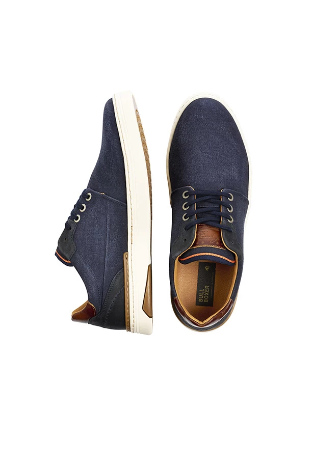 Bullboxer Veterschoen Blauw 887P21811ANACGSU 2 Bullboxer Veterschoen Blauw 887P21811ANACGSU - Afbeelding 2