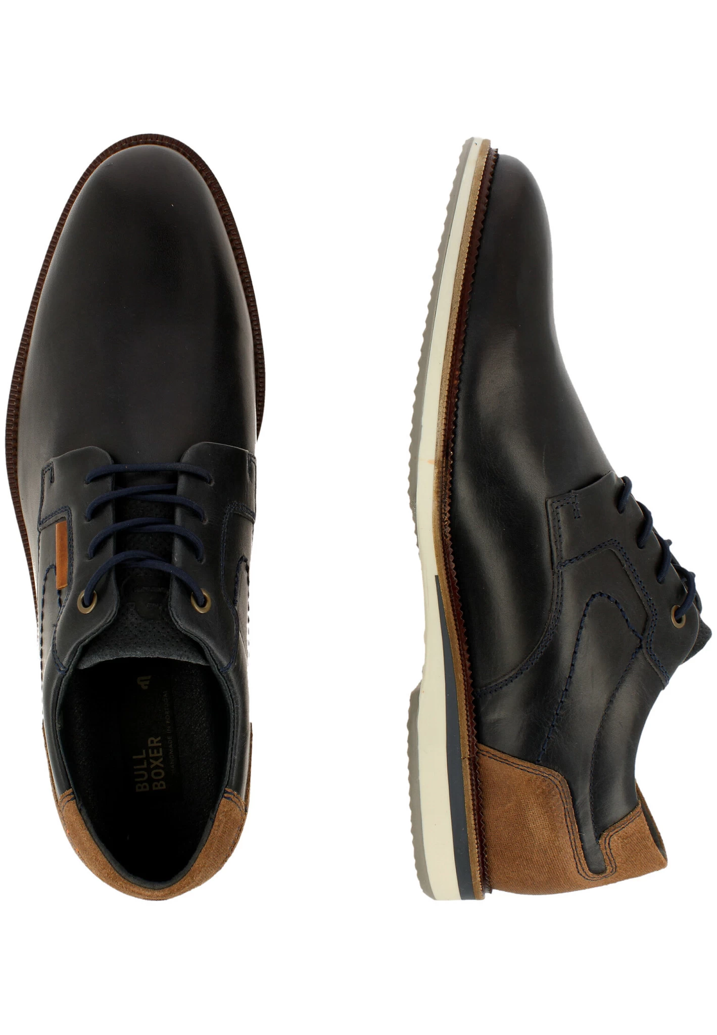 Bullboxer Veterschoen Blauw 633K21101ANACOSU 2 Bullboxer Veterschoen Blauw 633K21101ANACOSU - Afbeelding 2