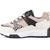 Bullboxer Sneaker Wit - Roze ATP001E5L_WHPKKB
