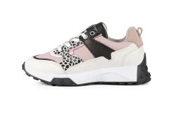 Bullboxer Sneaker Wit - Roze ATP001E5L_WHPKKB