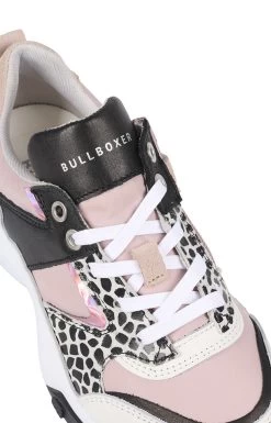Bullboxer Sneaker Wit - Roze ATP001E5L_WHPKKB -Modeboetiek Schoenenwinkel image 942